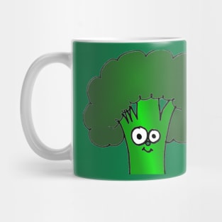 Happy Broccoli Doodle Mug